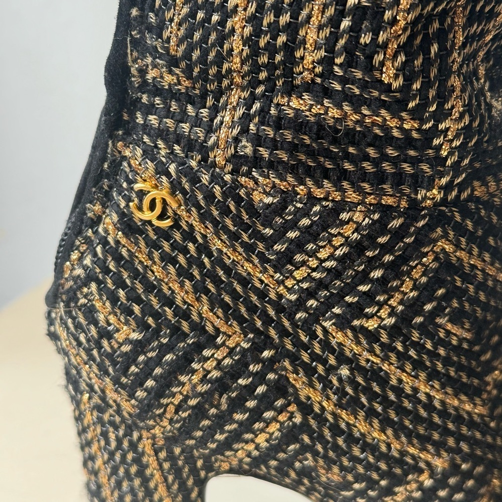 CHANEL Runway Byzantine Tweed Gold Cage High Boots 37 Pre fall 2012 - Picture 7 of 14
